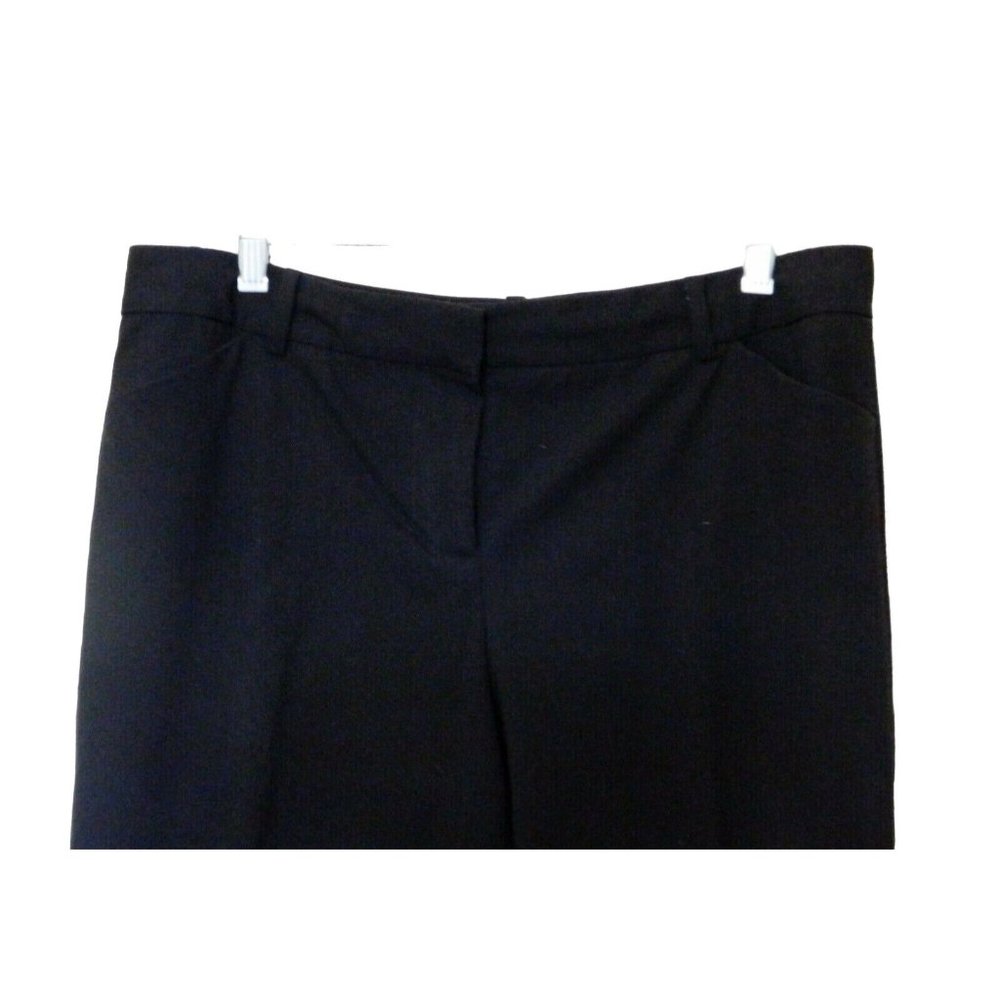 Cremieux Ladies Pants 12 Black Business Casual Polyester Rayon Spandex